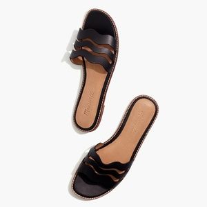 NWOT Madewell The Wave Slide Sandal Black